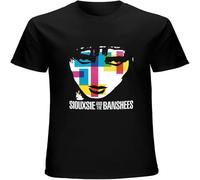 LI XIAOYA Siouxsie and The Banshees T-Shirt Fit Casual Graphic Short Sleeve Tops Black XL