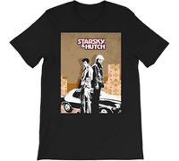 LI XIAOYA Starsky Hutch Vector Art Series Graphic Teeshirt Gift for Men Unisex Tshirt Black XL
