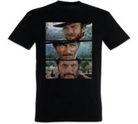 LI XIAOYA The Good The Bad and The Ugly Men T-Shirt Black M