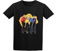 LI XIAOYA The Wiggles College Style Cute Round Neck Popularity All-Match T-Shirt Black XL