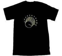 LI XIAOYA This One Goes to Eleven' Cool Gold 11 Knob Spinal Tap Mens T-Shirt Size XXL Black 3XL