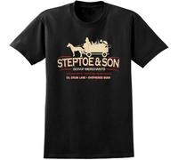 LI XIAOYA ximalaya Steptoe and Son Inspired T-Shirt Retro British Comedy 60S 70S TV Fathers Day Black XXL