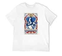 LI YA DENTAL Gram Parsons Art Mens Short Sleeve White S