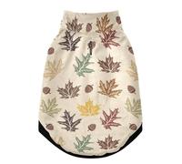 LI ZHI XIN Manteau d'hiver doux pour chien - Veste d'hiver douce - Pour chiens de petite, moyenne ou grande taille - Automne - Feuilles de noisette