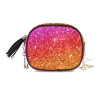 LI ZHI XIN Petit sac à bandoulière pour femme et fille en polyuréthane avec pompon, fruits d'été colorés, frais et frais