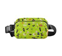 LI ZHI XIN Sac banane tendance léger pour homme et femme avec fermeture éclair pour course à pied, promenade, voyage, randonnée, escalade, chapeau citrouille d'Halloween, multicolore, 20.5*13.5*6cm(8