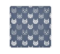 LI ZHI XIN Tissu autocollant magique pour objectif d'appareil photo, 35 x 35 cm, 45 x 45 cm, 55 x 55 cm, chat, étoile, lune, fleur, neige, multicolore, 45 X 45cm (17.7 X 17.7 in), Étuis pour objectifs