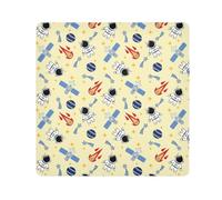 LI ZHI XIN Tissu autocollant magique pour objectif d'appareil photo, sac de maquillage, sac à cosmétiques, chiffon magique, 35 x 35 cm, 45 x 45 cm, 55 x 55 cm, motif planète spatiale, multicolore, 55