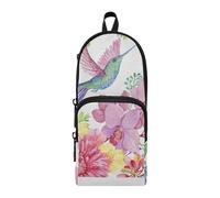 LI ZHI XIN Trousse à crayons pour enfants - Pour étudiants, adultes, garçons, filles et enfants - Oiseau, colibri, fleurs, orchidées, papillon, multicolore, Taille unique, Organiseur de sac