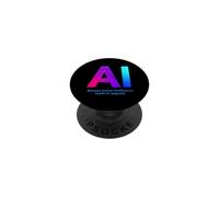 L'IA Sarcastique Dit Parce Que l'intelligence Humaine a Besoin d'être Mise à Niveau PopSockets PopGrip Adhésif