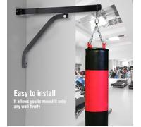 LIA Support de sac de boxe fixation murale de frappe de capacité 100KG intégrée en acier robuste stable durable