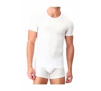 Liabel 03858 T-shirt pour homme en coton bi-élastique pour homme, 3 pièces - blanc., Large