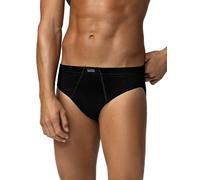 Liabel 6 Slip Homme Coton 100% Mercerisé Culotte Homme Coton Brillant Doux Culotte Homme Slip Blanc ou Assortiment, Assortiment - 3 noir 2 bleu 1 gris, L