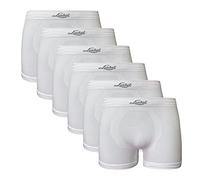 Liabel Boxer pour Homme Seamless Lot de 6 Art. 010 Blanc XL