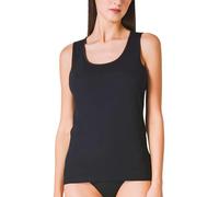 Liabel Lot de 3 débardeurs pour femme 100 % coton - coupe parfaite, confort optimal - Débardeur femme en coton idéal pour toute saison, Noir 3 pièces - Large épaule, Medium