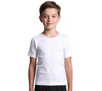 Liabel Lot de 3 t-shirts pour enfant et débardeurs pour enfant en coton, 100 % chandails pour enfants, couleur blanche, 3 à 13 ans, Lot de 3 t-shirts pour enfant, 6-7 ans