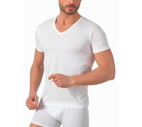 Liabel Lot de 3 t-shirts pour homme en coton 100 % Premium ConfortFit | Douceur et Respirabilité | T-shirt homme idéal pour toutes les activités, 3 pièces Blanc - Col en V, L