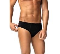 Liabel Lot de 4 Culottes pour Homme en Coton 100% Blanc ou Noir avec Coutures Renforcées Confort-Fit, 4 Slips, L