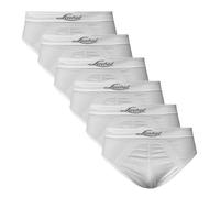 Liabel Lot de 6 Slip/boxers pour homme en Seamless Edition limitée, Slip blanc, S-M