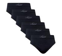 Liabel Lot de 6 Slip/boxers pour homme en Seamless Edition limitée, Slip noir, Large-X-Large
