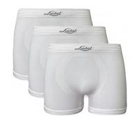 Liabel Slip | Boxer homme en microfibre sans couture, lot de 3 culottes pour homme en couture Made in Italy, Blanc, Large-X-Large