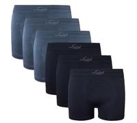 Liabel Slip/Boxer pour homme sans couture - Lot de 6 pièces - Sous-vêtements pour homme en microfibre sans couture fabriqués en Italie, S-M