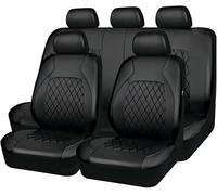 Liacxrmk Housses de siège Auto pour Captiva (7seats) 2007-,Housse De Voiture en Cuir ImperméAble Confortable Et Respirante,Black