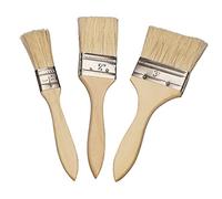 liaddkv 1/2/3 Pinceau étanche Pouce Peinture pour barbecue en bois 3 pièces Pinceau Poignée pinceau Outils et bricolage Toile Petit (kaki, 1/2/3)