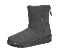 liaddkv Femmes Hiver Garder au Chaud Peluche Imprimés Bout Rond Plat Chaussures Paresseuses Bottes de Neige Chaussures de Soins pour Personnes âgées Chaussures Femmes 44, gris, 39 EU