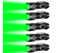 LIAISIMI Lampe de poche LED Lampe de travail multifonctions Mini-lampe portable 3 modes Lampe de poche pliable Idéale pour le camping, la randonnée, la vision nocturne, la pêche de nuit (5, green)