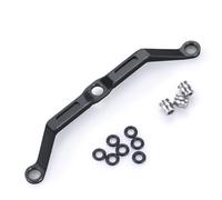 Liaison de direction liaison de liaison en laiton de mise à niveau en aluminium en aluminium compatible avec le modèle de voiture RC Crawler à 18 échelles s'adapte à un style hors route véhicule(Black