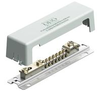 Rail statique avec base métallique 7x25mm2, 1x10mm2, 1x plaque plate 5015081