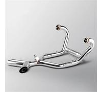 Liaison Tuyau Silencieux D'échappement Complet pour Moto pour BMW pour R-nineT pour RnineT Tube De Raccordement en Acier Inoxydable Moto Pot D'Échappement(Couleur 1)