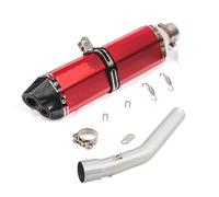Liaison Tuyau Silencieux D'échappement pour Moto pour Yamaha Tenere700 XTZ700 Tenere XTZ 700 2019-2024, Tube Raccordement Intermédiaire. Moto Pot D'Échappement(Rouge)
