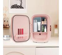 LIAIZE Réfrigérateur cosmétique 12 litres, fonction refroidissement/chauffage, 29 x 25 x 44 cm, petit réfrigérateur portable avec câbles d'alimentation domestique et de voiture, pour chambres