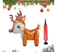 Liakyunf Ballon de Noël, arbre de Noël, renne Père Noël, décoration artisanale, ballon gonflable debout, pour fête, anniversaire, Nouvel An, vacances d'hiver
