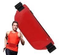 Liakyunf Ceinture de course de voyage - Sac banane étanche pour la randonnée | Pochette de rangement multifonctionnelle pour le camping, les voyages, la randonnée, le cyclisme, le jogging, Rouge
