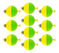 Liakyunf Flotteurs de Pêche, 10 Pièces Bouchons Ovaux pour Truite, Bouée Plombée Mousse EVA pour Gardon Perche Truite