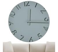 Liakyunf Horloge Murale Ronde - Horloge Moderne avec Une Texture en Ciment De 30 Cm - Décoration Murale pour La Maison,pour La Chambre La Salle De Classe Le Salon La Cuisine Le Bureau La Ferme