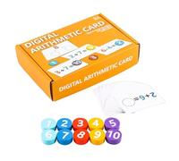 Liakyunf Jouets Mathématiques,Jeux Interactifs d'apprentissage pour Maison et Maternelle,Cartes de Nombres et Manipulatifs Mathématiques pour Tout-Petits - pour en Maternelle Addition