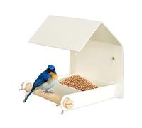 Liakyunf Mangeoire À Oiseaux - Boîte De Nourrissage De Jardin Imperméable À La Pluie | Boîte Mangeoire en Forme de Cabane pour Oiseaux Sauvages - pour Observer Chardonneret Merle Depuis Fenêtre et