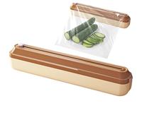 Liakyunf Organisateur De Film Alimentaire avec Coupeur,Stockage Sécurisé pour Film Alimentaire,Distributeur De Papier Aluminium avec Coupeur pour Tiroir - pour Tiroir Placard Mur Garde-Manger