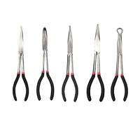 Liakyunf Pinces Fines À Bec Long,Outil De Coupe À Angles 25, 45 Et 90 Degrés - Pince Fine de 28 cm - Pour Bijouterie Bricolage Pêche Travaux Électriques Plomberie Réparation Mécanique et Ingénierie