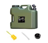 Liakyunf Récipient à eau portable | Porte-eau d'extérieur de 12 litres avec robinet - Réservoir de boisson multifonction en polyéthylène vert, accessoires de camping portables pour randonnée,