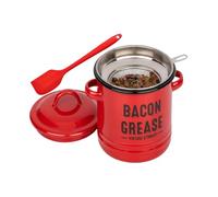 Liakyunf Récipient À Graisse De Bacon,Pot de Stockage d'Huile à Grande Capacité,Récipient de Conservation de Graisse de Cuisson pour Cuisine | Pour Vacances Camping Restaurant Friture Cuisson
