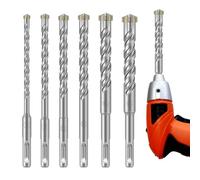 Liakyunf s À Marteau Perforateur Pour Béton | Kit De Mèches De 6 À 16 mm - Maçonnerie | Pour Atelier Garage Chantier Amélioration De L'Habitat Carrelage Verre Céramique Porcelaine Brique Pierre