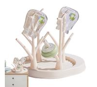 Liakyunf Support De Séchage pour Biberon, Egoutte-biberons Arbre avec Bac À Eau Amovible, Séchoir pour Bébé pour Les Bouteilles, Tétines, Tasses