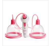 LIALIYA Coffre Beauty Agrandissement Machine Pompe à Vide Coupe du Masseur électrique pour Femme, pour la dysplasie de Sein, Les Seins Plats, Les Seins affaissés,Double Cup,CD