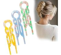 Lialys Lot de 3 épingles à cheveux élégantes pour femme, adaptées à tous les types de cheveux (S-K)