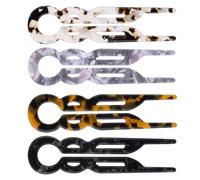 Lialys Lot de 4 épingles à cheveux françaises en forme de U pour femme - Épaisses, fines, moyennes et longues - Pour tous les types de cheveux